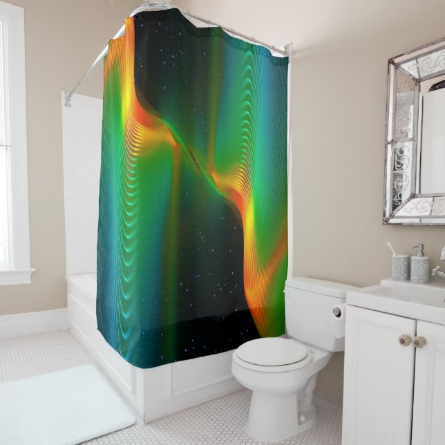 Quantum Entanglement Shower Curtain (In Situ)