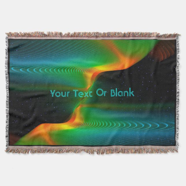 Quantum Entanglement Throw Blanket (Front)