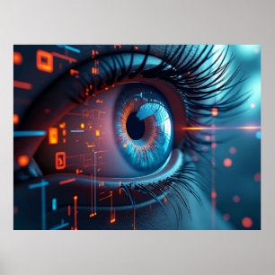 Quantum Eye matte poster