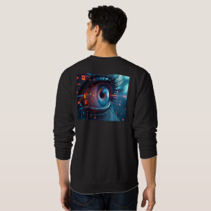 Quantum Eye men black sweatshirt back