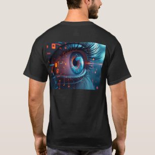Quantum Eye men black T-shirt back