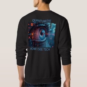 Quantum Eye tech men black sweatshirt back
