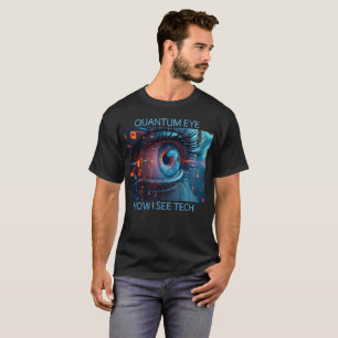 Quantum Eye tech men black T-shirt