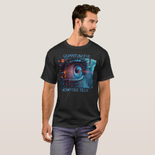 Quantum Eye tech men black T-shirt