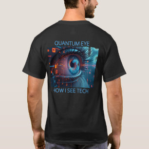 Quantum Eye tech men black T-shirt back
