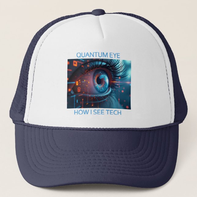 Quantum Eye Tech trucker hat (Front)