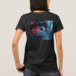 Quantum Eye women black T-shirt back