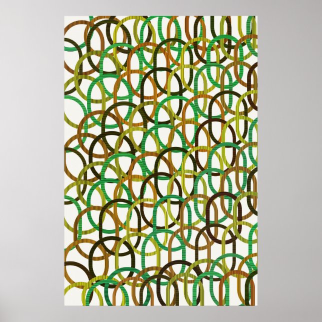 Quantum Geometric Pattern Design  Poster (Front)