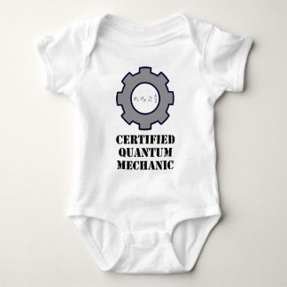 quantum mechanic, uncertainty principle baby bodysuit