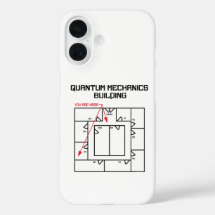 Quantum Mechanics Building iPhone 16 Case