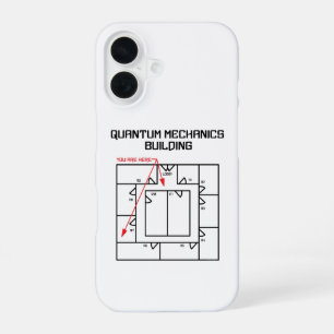 Quantum Mechanics Building iPhone 16 Case