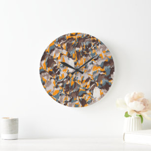 Quantum Mechanics Mandala Pattern Wall Clock
