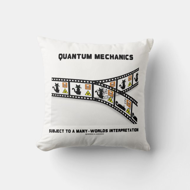 Quantum Mechanics Many Worlds Interpretation Cushion (Front)