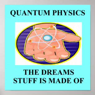 quantum mechanics physics design poster