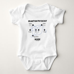 Quantum Physicist Inside (Higgs Field Higgs Boson) Baby Bodysuit