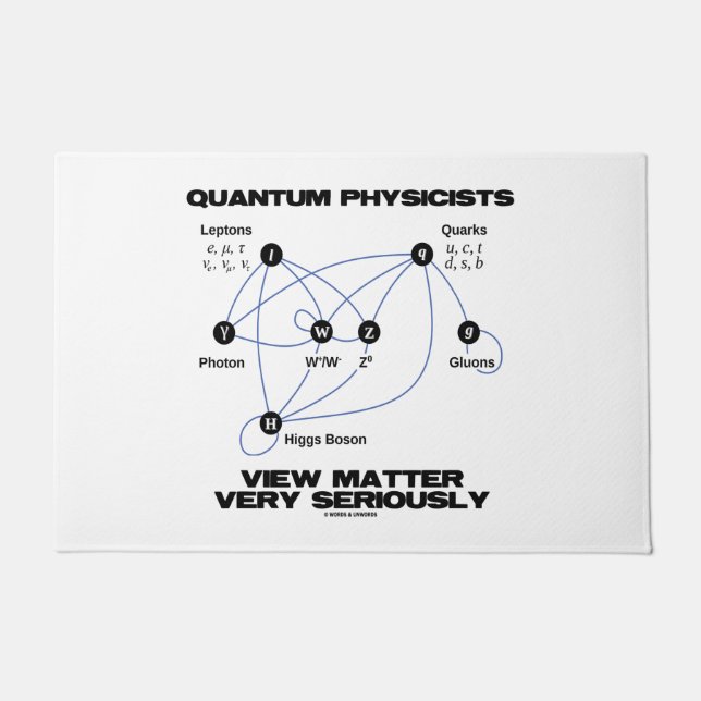 Quantum Physicists View Matter Very Seriously Doormat (Front)