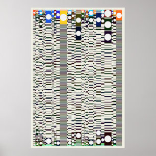 Quantum Physics Geometric Pattern Poster