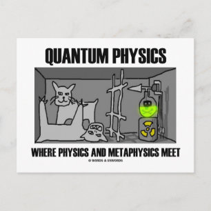 Quantum Physics Where Physics And Metaphysics Meet Postcard