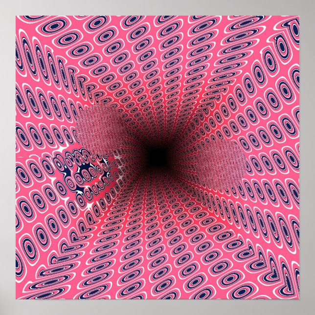 Quantum Ramanujan Tunnels Geometric Pattern  Poster (Front)