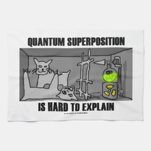 Quantum Superposition Is Hard To Explain (Physics) Tea Towel
