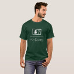 Quantum Superposition T-Shirt<br><div class="desc">Quantum superposition is a fundamental principle of quantum mechanics that holds that a physical system,  such as an electron,  exists partly in all its particular theoretically possible states simultaneously but when measured or observed,  it gives a result corresponding to only one of the possible configurations.</div>