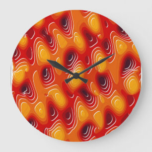 Quantum Turbulence Kinetic Painting Large Clock