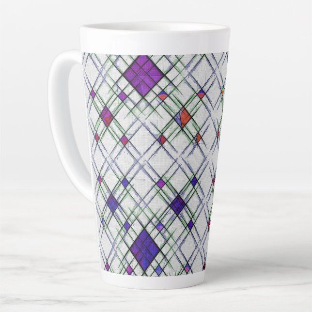 Quantum Weave  Latte Mug (Left Angle)