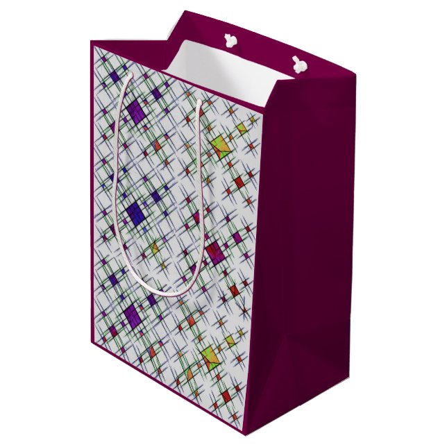 Quantum Weave  Medium Gift Bag (Back Angled)