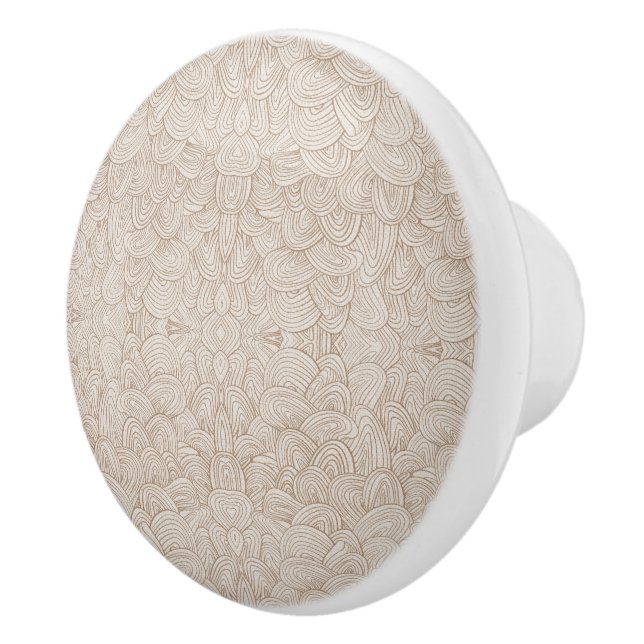 Quantumn Weave - Warm Neutral Ceramic Knob (Right)