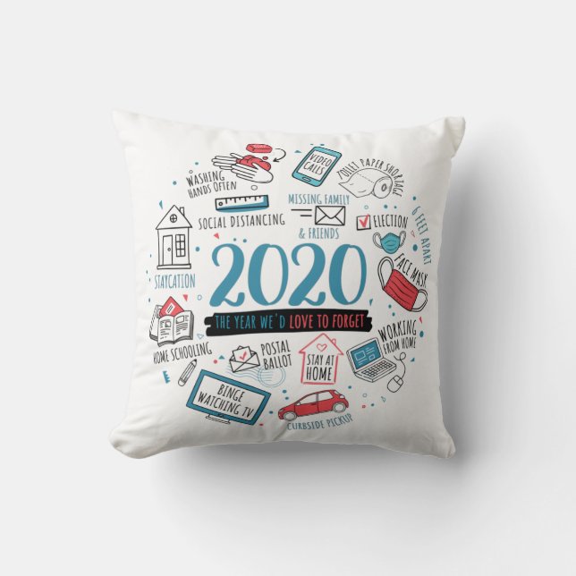 Quarantine 2020 Activities Commemorative Cushion (Front)