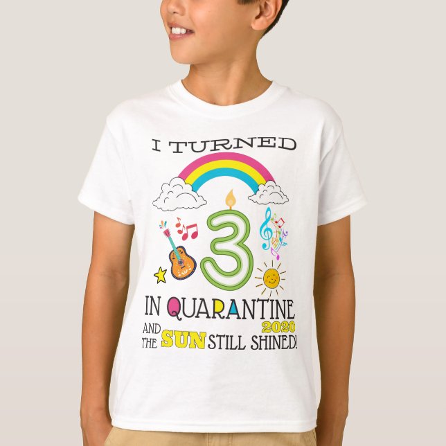 Quarantine 3rd Birthday 2020 T-Shirt (Front)