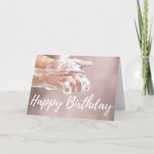 Quarantine Birthday Card Funny Rose Gold
