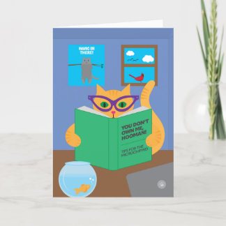 Quarantine Cat Greeting Card