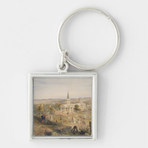 Quarantine Cemetery and Church, plate from 'The Se Key Ring