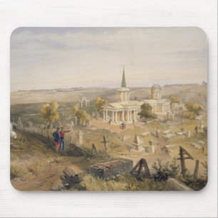 Quarantine Cemetery and Church, plate from 'The Se Mouse Pad