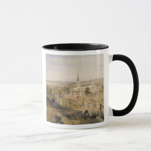 Quarantine Cemetery and Church, plate from 'The Se Mug
