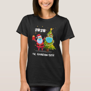 Quarantine Christmas 2020  Christmas Tree Mask T-Shirt