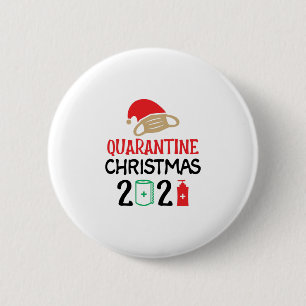 Quarantine Christmas 2021-christmas-Funny 6 Cm Round Badge