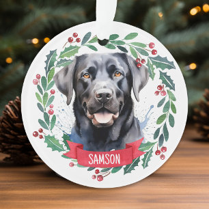 Quarantine Christmas Ruff Year Face Mask Santa Dog Ornament