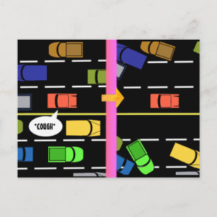 QUARANTINE COUGH AVOIDANCE by Slipperywindow Postcard