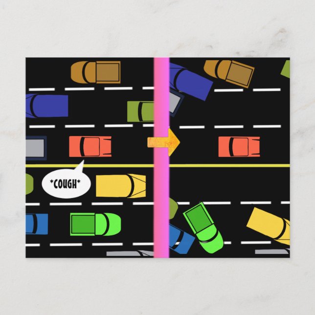 QUARANTINE COUGH AVOIDANCE by Slipperywindow Postcard (Front)