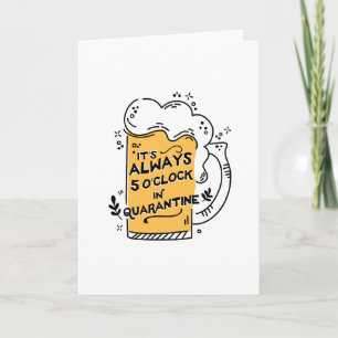 Quarantine Drinks Miss You Greeting Card