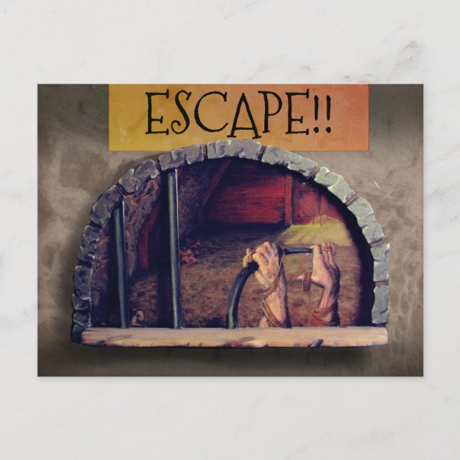 QUARANTINE ESCAPE PRISONER by Slipperywindow Postcard (Front)