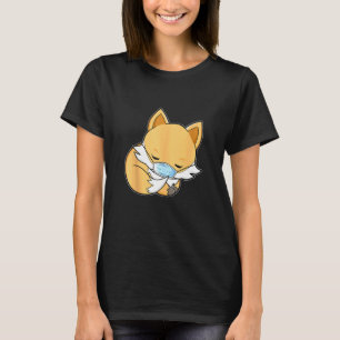 Quarantine Fox Sleeping Face Mask Fox T-Shirt