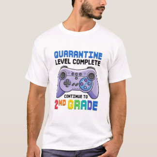 Quarantine Level Complete 2Nd Grade Boys Back To S T-Shirt