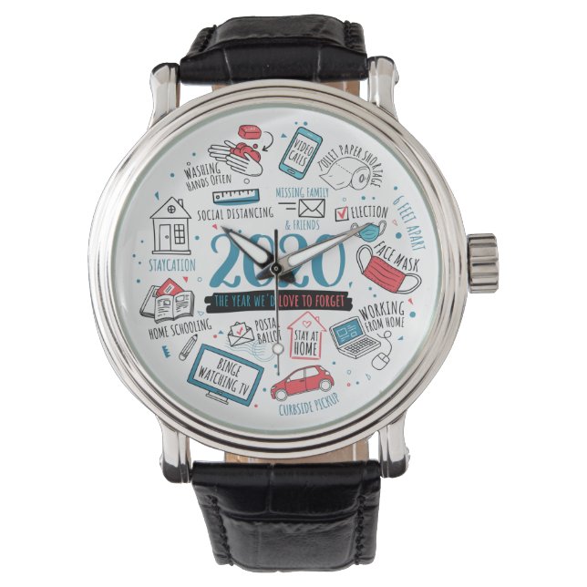 Quarantine Memorabilia Funny 2020 Commemorative Watch (Front)