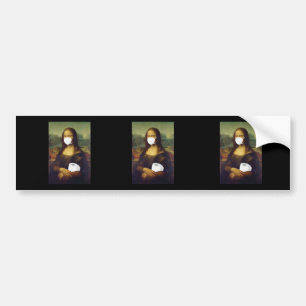 Quarantine Mona Lisa Bumper Sticker