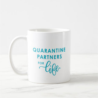 Quarantine Partners for Life | Coronavirus (Blue) Coffee Mug