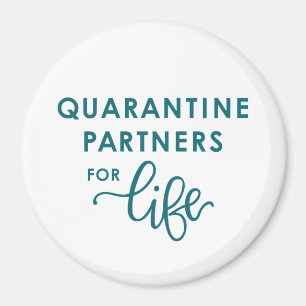 Quarantine Partners for Life Coronavirus Magnet