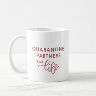 Quarantine Partners for Life Coronavirus (Pink) Coffee Mug